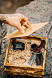 Чоловіче кільце в скандинавському стилі "Vegvesir" з ексклюзивним дизайном від вікінга + брелок у подарунок, фото 6