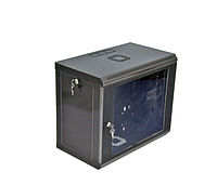 Шкаф Voltronic 9U, 600x350x507мм (Ш*Г*В), эконом, акриловое стекло, черная