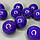 Кулі для лототрону Фіолетові | Діаметр: 40 мм | Роз'ємні., фото 2