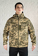 Мужская куртка рипстоп пиксель летняя тактическая армейская rip stop для зсу водостойкая куртка камуфляж мм14