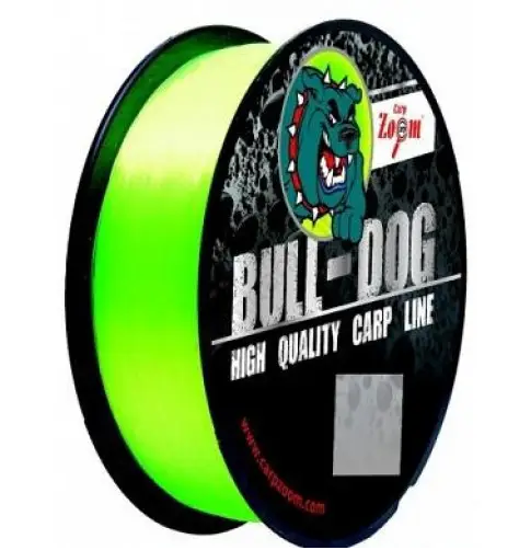 Ліска фідерна, універсальна, флюо зелена CARP ZOOM Bull-Dog Feeder Fluo line, 0,25mm, 7,60kg, 300m, CZ6505