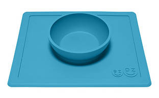 EZPZ — Силіконова тарілка Happy Bowl, колір Blue