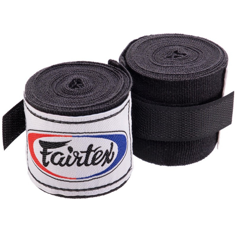 Бинты боксерские хлопок FAIRTEX HW2-3 цвет белый Красный - фото 4 - id-p2132278449