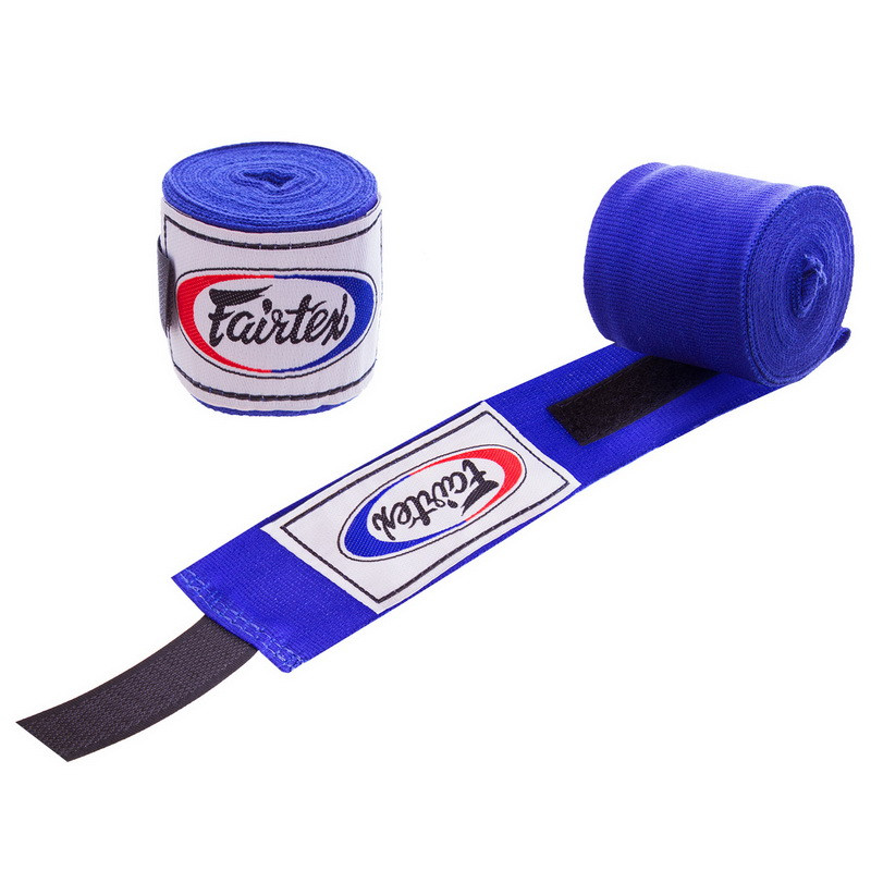 Бинты боксерские хлопок FAIRTEX HW2-3 цвет белый Красный - фото 7 - id-p2132278449