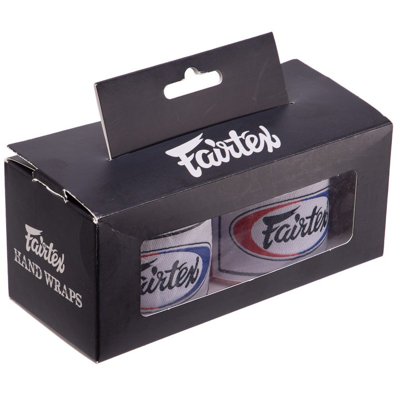 Бинты боксерские хлопок FAIRTEX HW2THAI-3 3м белый-синий-красный - фото 5 - id-p2132278456