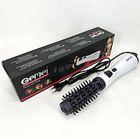 Фен-щітка для волосся фен, що обертається NC-744 Gemei GM-4826