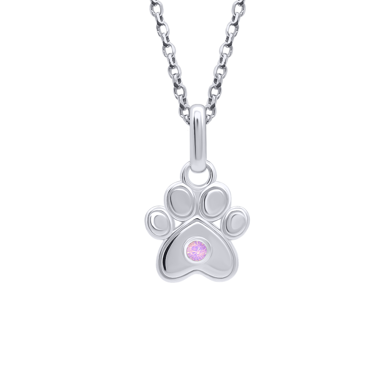 UmaUmi Кулон Лапка з опалом рожева, фото 1