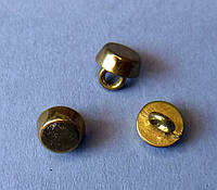 Пуговица металлическая. 5 мм, золото