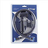 Гігієнічний набір FRAP F022-6 (лійка, шланг, кронштейн), чорний, фото 6