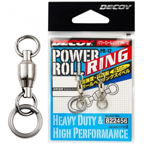 Вертлюжок Decoy PR-12 Power Roll Ring з заводним кільцем #02 2 шт/уп (1013-1562.03.93)