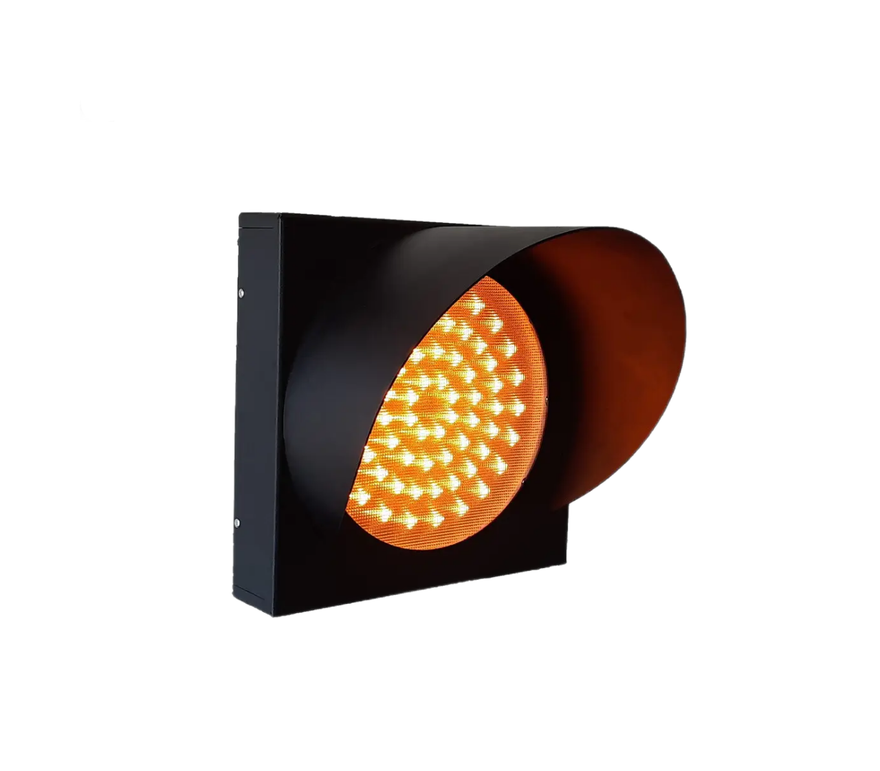 Світлофор 200мм жовтий миготливий сигнальний, NewPharos-6W, 220В, фото 1
