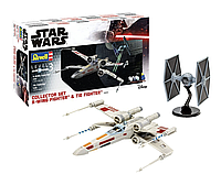 Сборная модель космического корабля Revell 06054 X-Wing Fighter + TIE Fighter Collector Set 1/65, 1/57