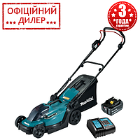 Газонокосилка аккумуляторная MAKITA DLM330SM (18В, 1 акб 4Ач, ЗУ, 20-75мм 8положений, 33см) для дома дачи STP