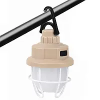 Кемпінговий ліхтар туристичний на акумуляторі, 9 LED світильник USB Type-C лампа для кемпінгу 120 лм