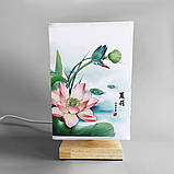 Декоративний світильник "Лотос" з Led-лампою (тепле світло), фото 3