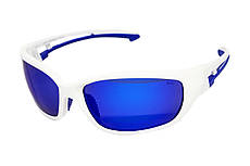 Захисні окуляри з поляризацією BluWater Seaside White Polarized (G-Tech™ blue), дзеркальні сині