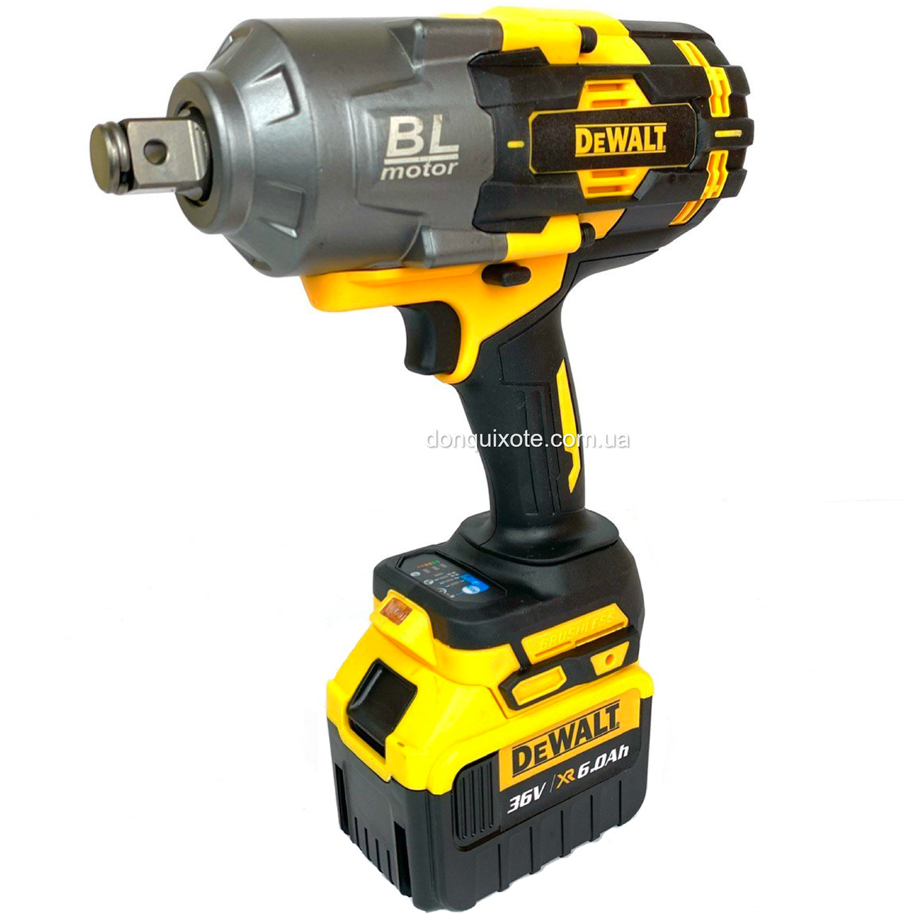 Гайковерт ударний акумуляторний безщітковий DeWALT DCF 900P2G 2100 HM, 36V, 6AH, фото 1