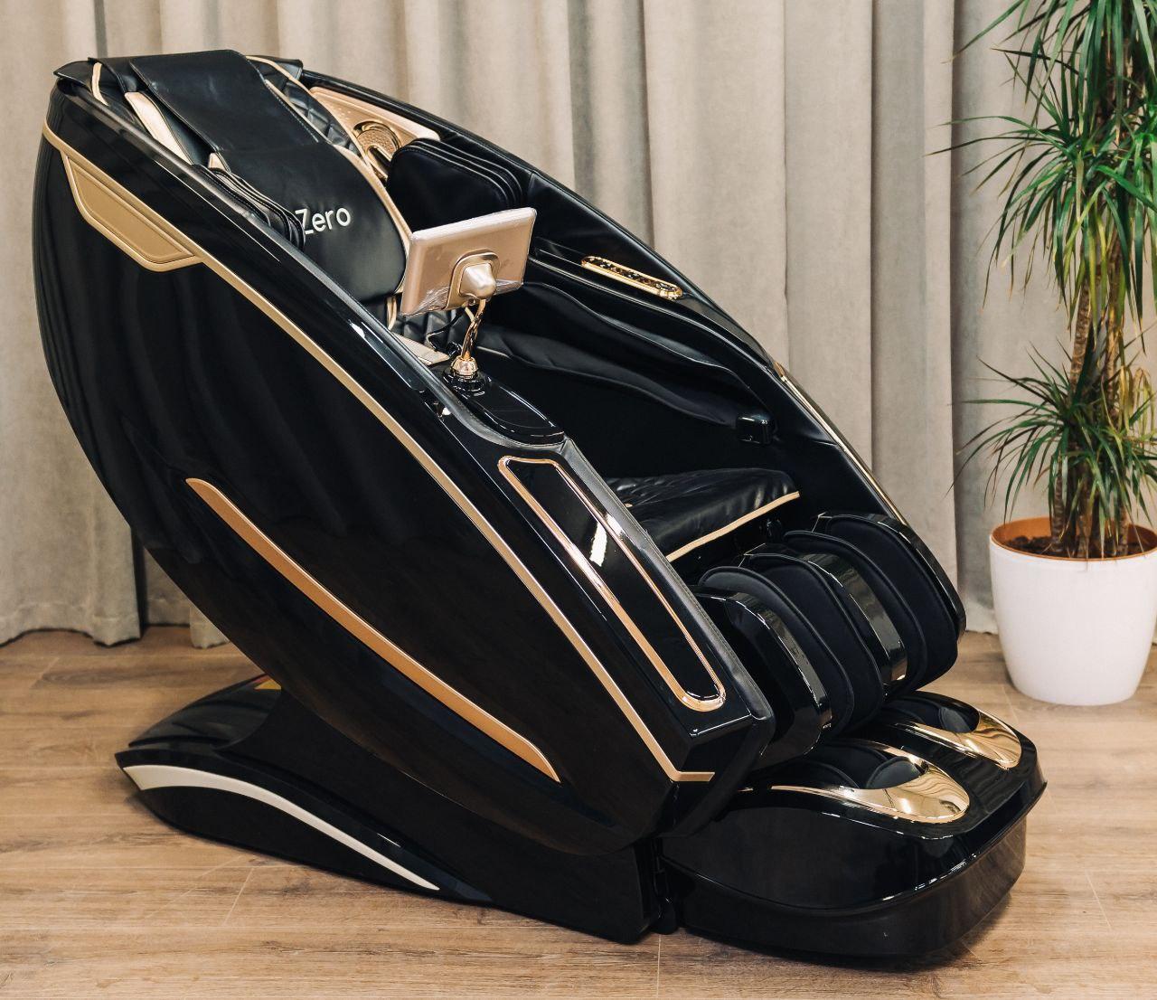 Масажне крісло XZERO LX99 Luxury+ Black 9 масажних технік, фото 1