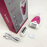 Триммер для деликатных зон VGR V-722, Эпилятор женский для лица и линии бикини, Депилятор CM-913 для волос