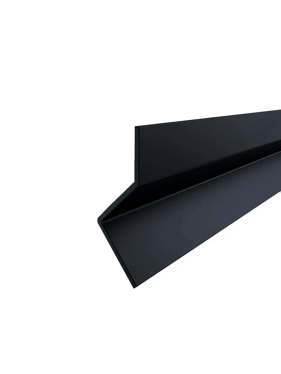 ODF-04-40-21-L2400 Профіль для душових кабін під душовий ущільнювач, без отворів, чорний, фото 1