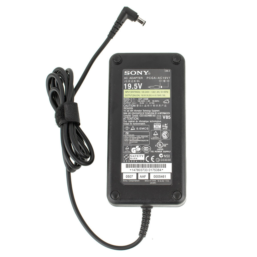 Блок живлення для ноутбука SONY 19.5V, 6.15A, 120W, 6.5*4.4-PIN, black (без кабелю!)