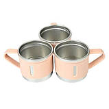 Набір Термос 500 мл + 3 чашки Бежевий, фото 2