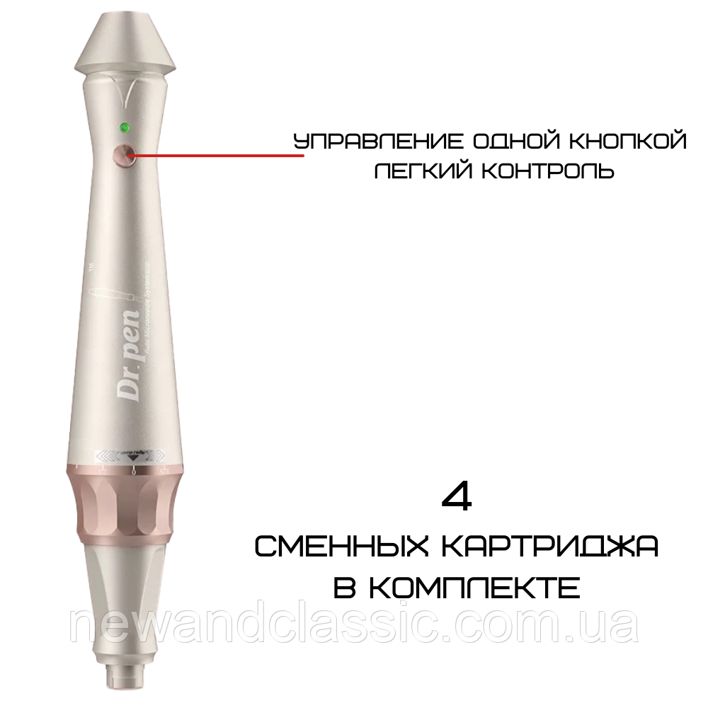 Беспроводной Дермапен (Дермаштамп) Электрический Мезороллер Для Лица и Тела Dr.Pen E30 - фото 4 - id-p1935310873