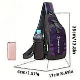 Рюкзак, сумка нагрудна або через плече, багатофункційний нагрудний рюкзак, фото 3