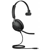 Навушники з мікрофоном JABRA Evolve2 40 MS Mono Black USB Type-A (24089-899-999)