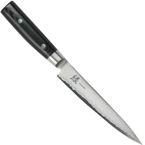 Нож для нарезки 180 мм дамасская сталь, серия YUKARI Yaxell (36807ВП) - фото 1 - id-p2132329781