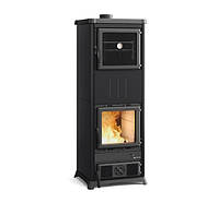 Вертикальная печь-камин на дровах для кухни NORDICA Nova Forno - STEEL anthracite black - 11,8 кВт