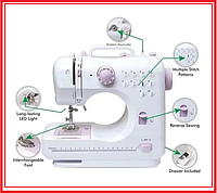 Электрическая швейная машинка FHSM-505, Портативная швейная машинка, Mini Sewing Machine, Швейная машинка мини