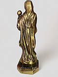 Статуетка "Діва Марія з немовлям" з бронзи, фото 3