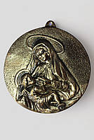 Ікона кругла настінна "Богородиця" з бронзи