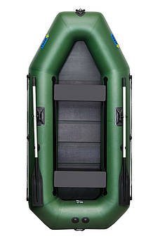 Човен надувний гребний двомісний ΩMega 280LS PS зелений