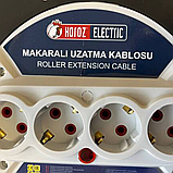 Порожня котушка для подовжувача без кабеля, переноска з заземленням на 4 розетки мережевим фільтром 220В 50Гц, фото 10