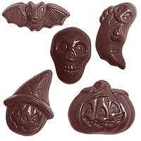 Форма для шоколада "halloween" 5x6 шт. (5 видов фигур х 4 г) Chocolate World (1570 CW)