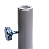 Штатив для лампи-лупи круглий 5 В білий із гвинтом, фото 3