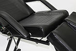КРІСЛО КУШЕТКА ПЕДИКЮРНА LS-240 BLACK + Стілець майстра 425 низький педикюрний, фото 5