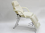 КУШЕТКА КОСМЕТОЛОГІЧНА 240 CREAM + СТІЛЬЧИК 836L низький педикюрний, фото 4