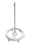 Штатив для лампи-лупи круглий 5 В білий із гвинтом, фото 2