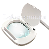 ЛАМПА-ЛУПА 6030-8 60 SMD LED 12 W 3D + ШТАТІВ 5А, фото 4