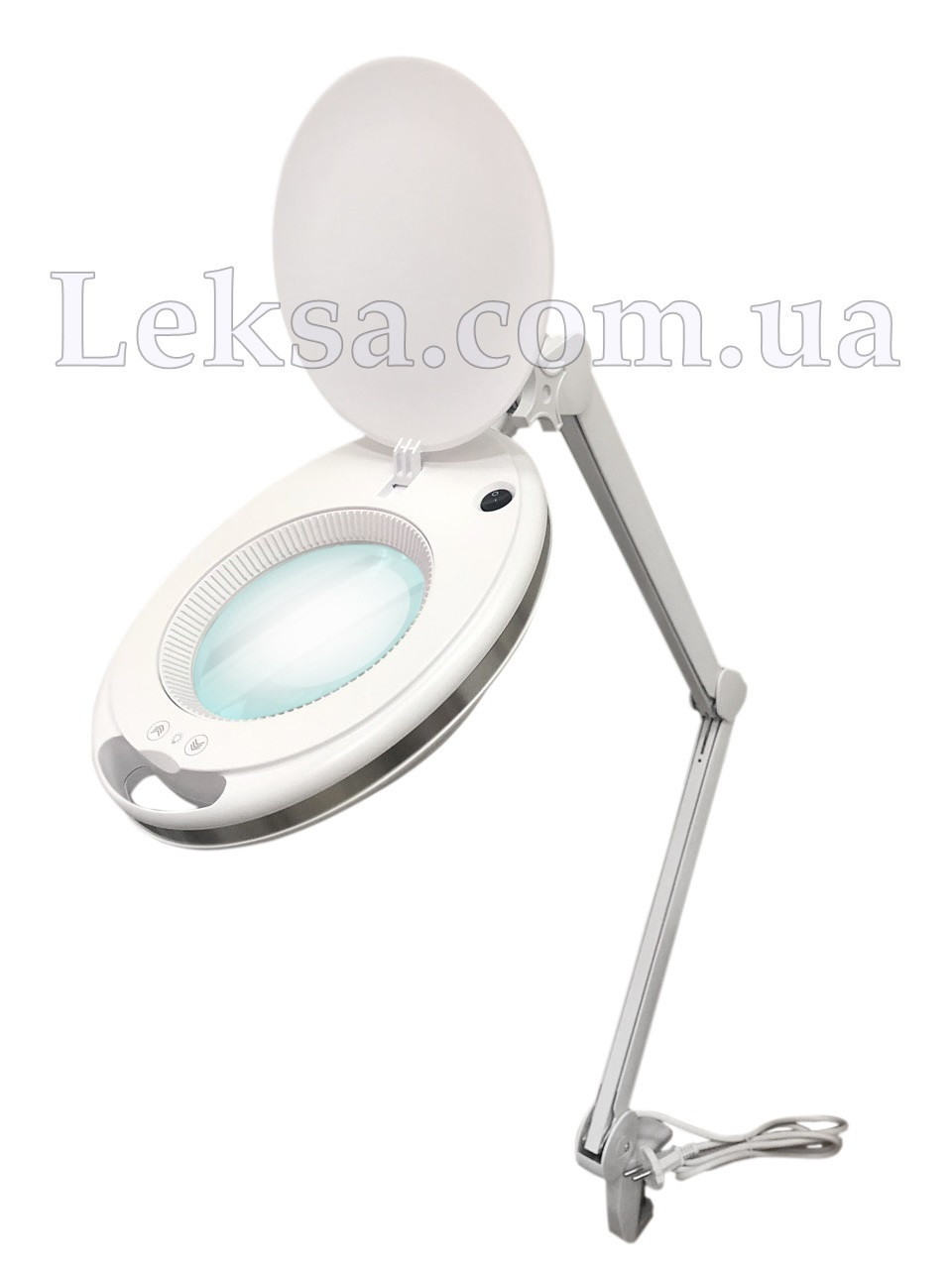 Лампа-лупа 6027K-H-8 60 SMD LED 1-12W 3D з регулюванням яскравості, фото 1