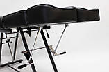 КРІСЛО КУШЕТКА ПЕДИКЮРНА LS-240 BLACK + Стілець майстра 425 низький педикюрний, фото 6