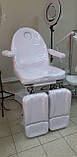 Кушетка косметологічна 2H2 White з механічним рег-м висоти, фото 2