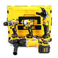 Набор аккумуляторных инструментов 4в1 DeWalt 36V Шуруповерт DCD996 Болгарка DCG413 Перфоратор DCH263 Гайковерт