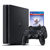Игровая приставка Sony PlayStation 4 Slim 1 Tb + диск horizon+ 2 джойстика