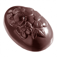 Форма для шоколада поликарбонатная Яйцо с цветком Анемона 175 мм Chocolate World (E7006/175)