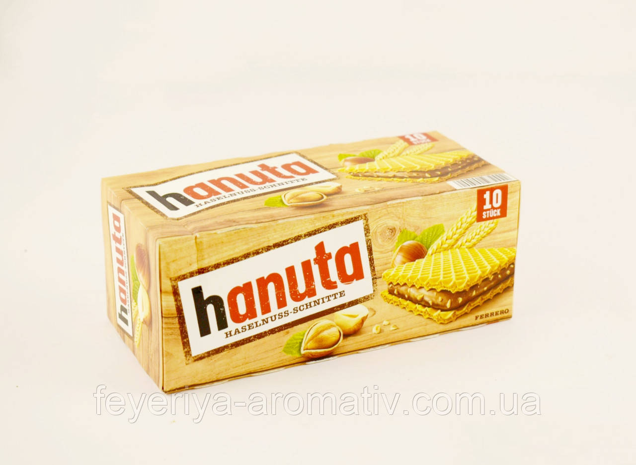 Вафлі з горіховим кремом Hanuta 10шт, 220г (Італія)
