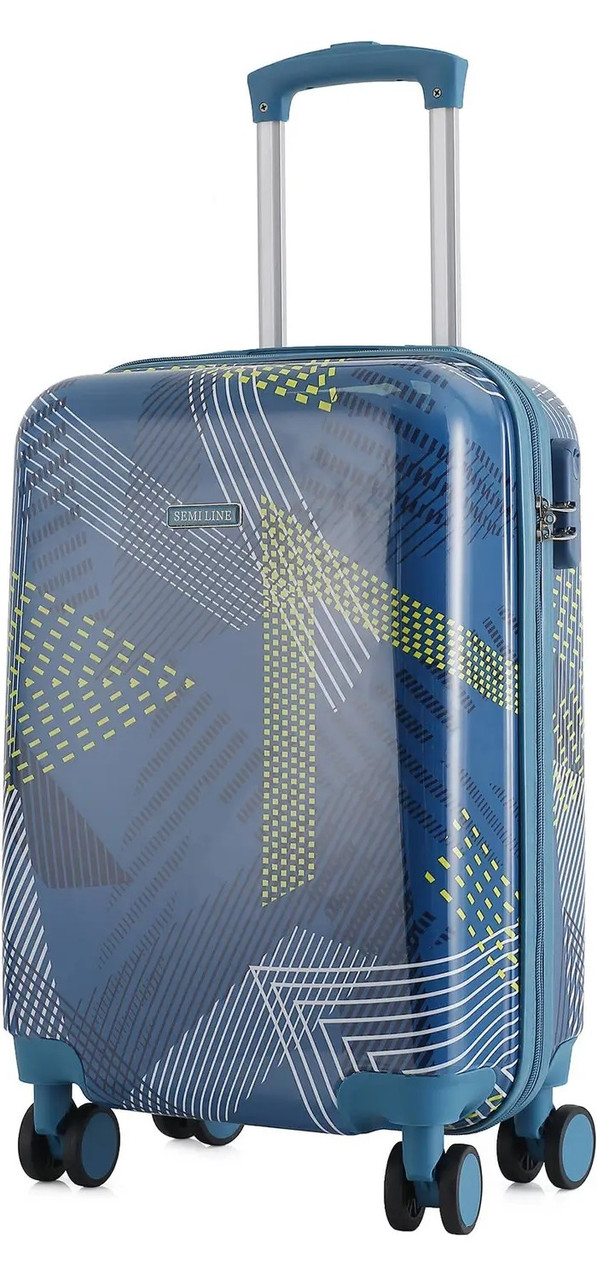 Валіза Semi Line T5652-1 20" (S), 44 л (Blue Pattern)